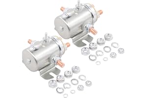ApplianPar 2 Stück Magnetrelaisschalter 440003 440110 24401-01 für Prestolite Ramsey Seilwinde Golf Dauerbetrieb 12V 5-Terminal