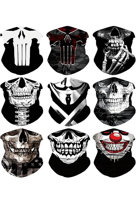 Accesorios Para Moto Custom Máscaras Deportivas De Calavera Pack