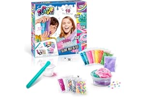 Canal Toys So Slime - Kit de Fabrication pour créer 10 Slimes - Loisirs Créatifs DIY pour Enfant SSC 184 Multicolore