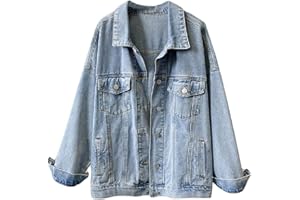 TangDao Chaqueta vaquera para mujer niña, chaqueta de entretiempo chaqueta vaquera para primavera otoño