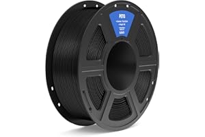 ELEGOO PETG Filamento 1,75 mm Nero 1KG, Filamento per Stampante 3D Precisione Dimensionale +/- 0,02 mm, Bobina da 1kg Compatibile con la Maggior Parte delle Stampanti 3D FDM