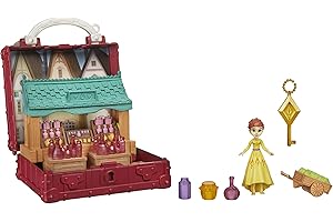 Disney Frozen Pop Adventures Village Set Pop-Up Playset With Handle, Including Anna Small Doll Inspired by Disney Frozen 2 Movie - Toy for Kids Ages 3 and Up