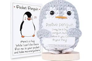 XBOCMY Pocket Hug Positive Pinguin, Creativo, Pinguino, Bambola, Patate positive, regalo di laurea, regalo di mutacher, regalo portafortuna
