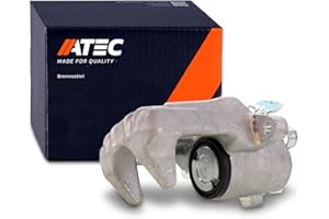 ATEC GERMANY 1x Pinza de freno trasera derecha sin soporte, compatible con AUDI A3, SEAT ALTEA, LEON, TOLEDO, SKODA OCTAVIA 2, YETI, VW BEETLE, EOS, GOLF PLUS V, Golf 5 6, JETTA, SCIROCCO,