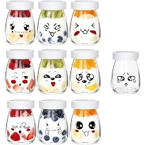12 Vasetti In Vetro Da 150 Ml Con Coperchio Metallico – Per Yogurt, Dessert, Marmellate – Lavastoviglie E Microonde