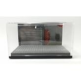 1/64 Garage Diorama Display Case (Gray Blinds) Gri