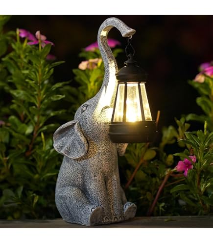 Statue Bouddha Avec Lumière Solaire - Décoration Zen 20 Cm, Gris, Pour Intérieur/extérieur