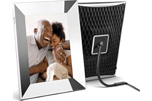 Nixplay - Cornice digitale intelligente da 9,7" con Wi-Fi e schermo 2K (W10G) - Metallo - Condivisione di foto e video all'istante tramite e-mail o app - Precaricamento di contenuti