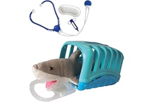 MY LITTLE VET BASKET My Little Vet Maletín Veterinario - Set Bebé Tiburón de Deluxebase. Kit Veterinario de Juguete para niños. Un Lindo Kit con diseño de Animales Ideal para Juegos de simulación.
