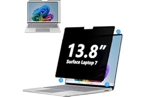 MEGOO Protection d'écran de confidentialité pour ordinateur portable Surface 7 13,8 pouces Anti-espion Anti-reflet Lumière bleue et anti-UV Technologie Nano magnétique Amovible