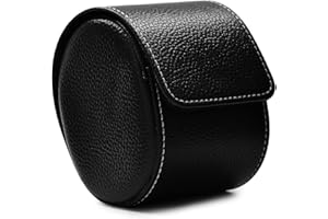 Oirlv Luxe PU Cuir Etui Montre,Boite a Montre Homme,Rangement Pour Coffret Cadeau Noël Anniversaire Boite Montre(Noir)