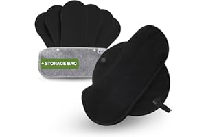 ‎NATISSY Öko Slipeinlagen waschbar aus Bio Baumwolle (Größe M, 7er-Pack); kleine, dünne Slipeinlagen Damen & Mädchen MADE IN EU; waschbar bei hoher T°; 100% atmungsaktiv (kein PUL/TPU) für täglichen Ausfluss