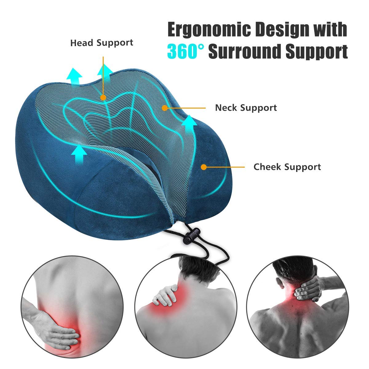 Coussin-Voyage-SGODDE-Oreiller-Avion-Mmoire-de-Forme-Coussin-Voyage-Cervical-Support-360-Soutien-de-Cou-de-Tte-pour-VoyageBureauAvion-Inclus-Masque-de-Sommeil-Bouchons-doreille