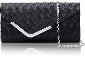 Larcenciel Bolso Mujer, Bolsos Clutch Fiesta de Noche Brillante con Cadena Desmontable para Fiesta Boda Banquete Vacaciones