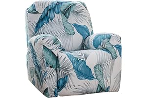 YEKUHE Copri Poltrona Relax con Braccioli Elettrica 4-Pezzi Copripoltrona Reclinabile Universale, Moderna Fodere Copripoltrona Reclinabile 1 Posto Elasticizzato Lavabile Rimovibile,Copertura per Poltrona Rec