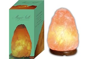 LAMARE Lampada di sale dell'Himalaya 1,5-2 kg con dimmer e lampadina a LED - Magic Salt® Lighting For Your Soul