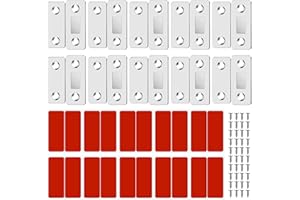 CSUNTIKULO 10 Pezzi Calamite per Mobili Chiusura, Ultra Sottile Chiusure Magneti per Cassetti, Chiudiporta Calamita con Viti per Cassetti, Chiudiporta, Armadio, Ante Cucina