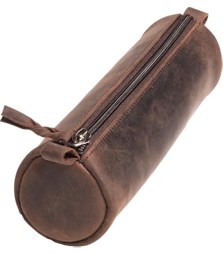 Domoko Mäppchen Aus PU-Leder – Schwarz, 20x9x7 Cm, Für Stifte, Make-up & Reisen