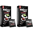 Manforce High Double Apple Flavoured Condoms for Men| 10 Count| Ultra Thin Condom| Lubricated Latex Condoms| For Her Enhanced Pleasure x Pack of 2