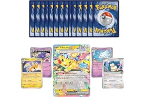 THAT CHUNKY YELLOW MOUSE Pokemon Starter Pack Gift for Boys | 20 Card TCYM English Pokémon Booster Pack | 4 Rare Pokemon Cards + Ex or Legendary Vmax Pokemon Card | Scarlet and Violet Collection Bundle |