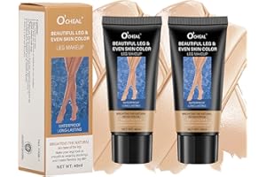 ‎DENESTUP Bein Make up Concealer, Wasserfeste Beincreme Greate Flawless Body Concealer Cream, Body Foundation Für Die Beine, Beinhaut Tattoo Narben Concealer Geeignet Für Natürliche, Gesunde Hauttöne(2 Stück)