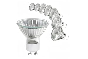 WinDerMo Gu10 Leuchtmittel 35W, Dimmbar 8 Stück, 2700K Warmweiß, Halogen 230V Glühbirne, Reflektor 50x53mm, Spot Deckenglühbirnen 420LM