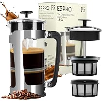 Presse à Café ESPRO P5 – 530 Ml, Double Filtre Micro, Carafe Verre Épais, Sans Grain
