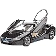 Revell Model Set 67008 BMW i8 1:24 Scale Unbuilt/Unpainted Plastic Model Kit with Contacta Professional Glue, Paintbrush & Selected Aqua Color Paints