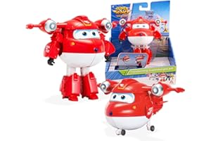 Auldey EU740283 Super Wings Transformer Figur JETT Supercharge 12 cm, bunt