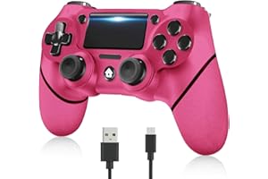 YUYIU Aggiornamento Wireless Controller per Ps4 Remote Plays-tation 4/Slim/Pro/PC, Controllori con Doppio Vibrazione Shock Speaker, Jack per Cuffie Touch Pad Six Axis Motion Control