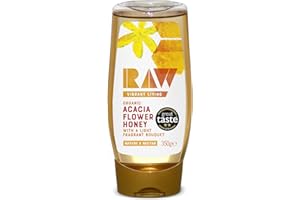 Raw Vibrant Living Organic Acacia Flower Honey, 350g