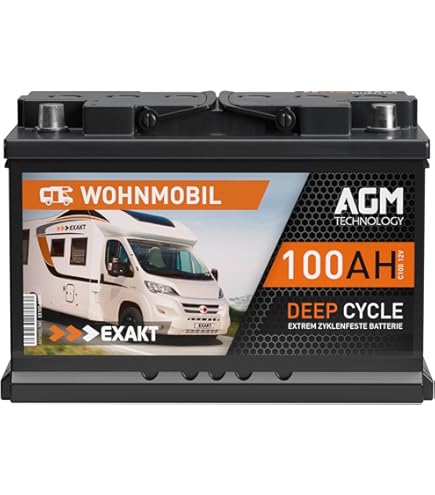 BSA Solar SMF 120AH Batterie - Wohnmobil Versorgungsbatterie 12V