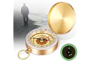 KWJEIULSOQ Kompass Kinder, Kompass Outdoor Taschenkompass, Tragbarer Kompass, Kompass Wandern Kompass mit Fluoreszenz, Clamshell Kompass Wasserdicht Kompass für Outdoor Aktivitäten Wandern Klettern