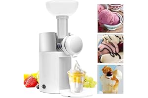 Hopeyhfm Sorbetière, Machine à crème glacée aux fruits très facile à utiliser, yaourt glacé, gelato, Machine à boissons glacées, 100% naturel, sans gluten, réutilisables (Style 3)