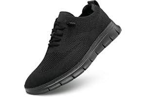 KEEZMZ Mens Business Oxford Shoes Mesh Casual Sneakers Lightweight Breathable Work Office Dress Shoes Comfortable Walking Trainers for Men
