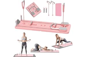 Hengrongshen Pilates Board för hem, 5 En 1 vikbar mini pilates reformerbräda med timer för core, midja, ben, arm och ryggträning, 2025 uppgradering reformer pilatesmaskin