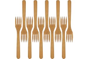 Bamboomn Marque – Vaisselle – dîner Cuillère à soupe, cuillère, fourchette, couteau, cuillère à café, Stubby Spork – 10/30/100 pcs