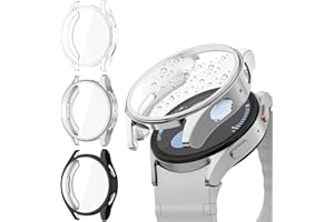 Wanme 3 Stück Hülle für Samsung Galaxy Watch 7 44mm Schutzhülle, Vollständige Abdeckung Schutzfolie Weiche TPU Cover Case Schutz Displayschutz Folie für Galaxy Watch 7 44mm