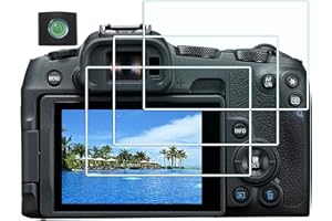HUIPUXIANG EOS R8 - Protector de pantalla para cámara Canon EOSR8 (para accesorios), 0,3mm definición, dureza 9H, cristal calidad,3 + 1 unidad)