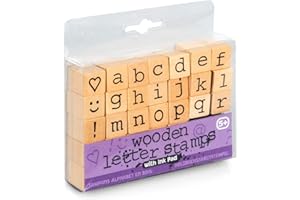 Tobar- Sellos de Letras de Madera, Color Mixto, M (23062)