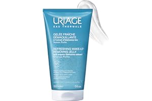 Uriage Gelée Démaquillante Rafraîchissante - Edelweiss Bio, Glycérine - Visage, Yeux - Nettoie, Rafraîchit - Hydrate, Apaise - pH Physiologique - 94% d’Ingrédients d’Origine Naturelle - 150ml