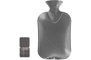 Fashy - Botella de Agua Caliente Acanalada en un Lado Azul 2 litros -1ST