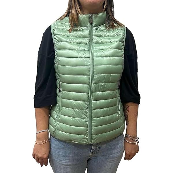 Giubbino Invernale Gilet Piumino Donna Leggero Imbottito