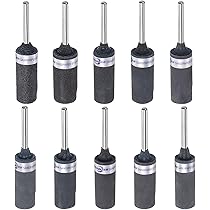 QUARKZMAN 10 Rouleaux De Papier Abrasif Grain 800 Pour Tambours De Ponçage Avec Tige De 2,35 Mm Pour Le Travail Du Bois, Le Verre Et Le Polissage Des
