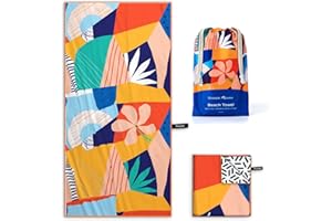 ‎OCOOPA OCOOPA Mikrofaser Strandtuch - Extra großes 178x80 cm Schnell Trocknendes, Weiches, Leichtes, Pflegeleicht, Kompaktes, Sandfreies Handtuch, Perfekt für Strand Schwimmen