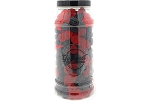 BlackBerry and Raspberry Gums Retro Sweet Shop Jar by The Gourmet Sweet Company