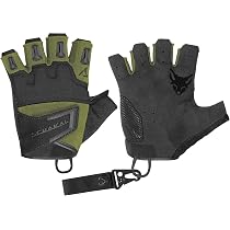 ACE Schakal Einsatz-Handschuh Fingerlos - Handschuhe Taktisch ohne Finger - für Paintball und Schießsport - Oliv