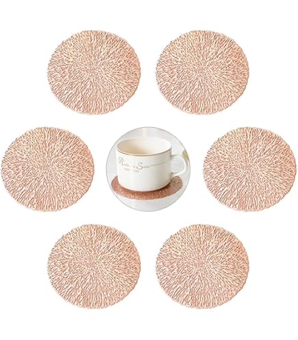 6 Stuks Ronde Onderzetters Drinken