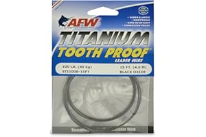 American Fishing Wire Titanium Tooth Proof Single Strand Leader Wire