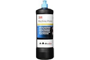 3M Perfect-it Hochglanz-Maschinenpolitur, 09376, Lackpolitur, Silikonfrei, Wachsfrei, Zum Entfernen von Wirbelspuren und anderen kleineren Oberflächendefekten im Lack, Hochglanz-Finish, 1 Ltr.